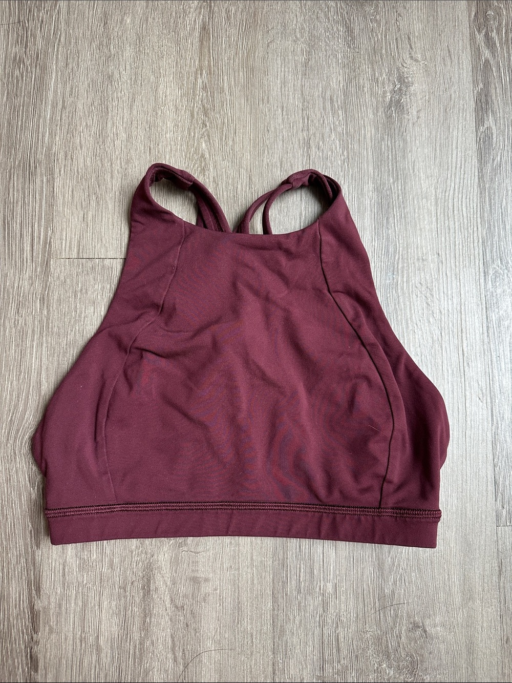 Lululemon Free to Be Serene Bra High-Neck Garnet 4